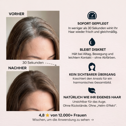 Avellio™ – Sofort Ansatz- & Grauhaar-Abdeckung